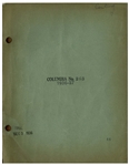 Moe Howard's 27pp. Script Dated December 1936 for The Three Stooges Film ''Dizzy Doctors'' -- Very Good Plus Condition